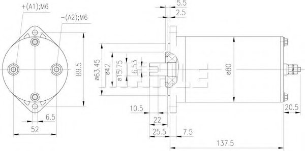 MAHLE ORIGINAL MM 226 Electric Motor